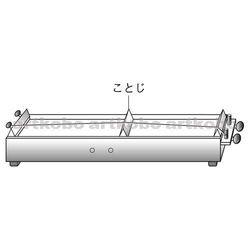 Web教材イラスト図版工房 R C1m モノコードの弦と音