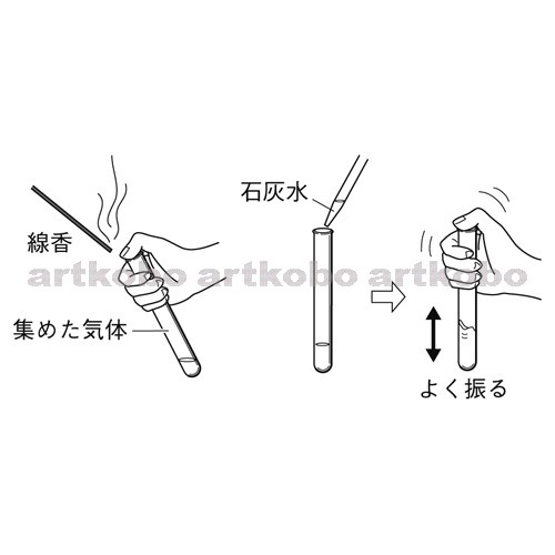 Web教材イラスト図版工房 R C1m 気体の性質の調べ方 2